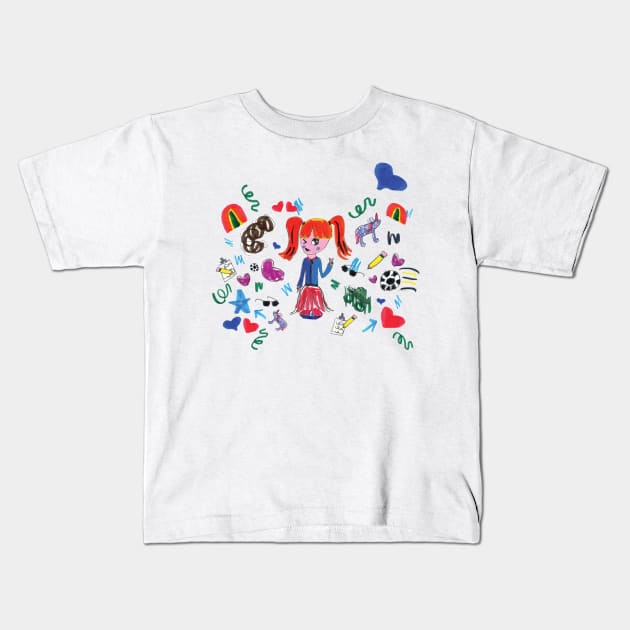 "Get Creative!" Doodle Kids T-Shirt by Chonk+Marcie